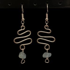 2/26/23*** - 3 for $21 handmade blue quartz earrings